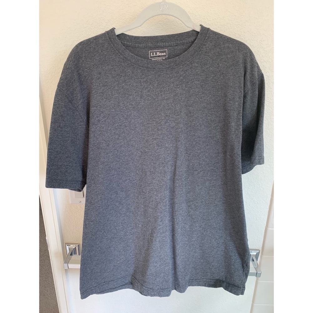 L.L. Bean Short Sleeve Gray Tee Shirt